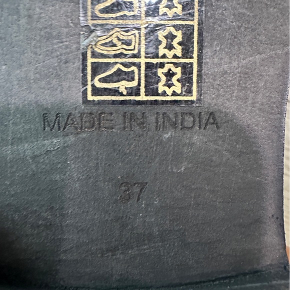 Free People Toe Ring Sandals Size EU 37 / U.S. 6.5-7 Black - Picture 6 of 9